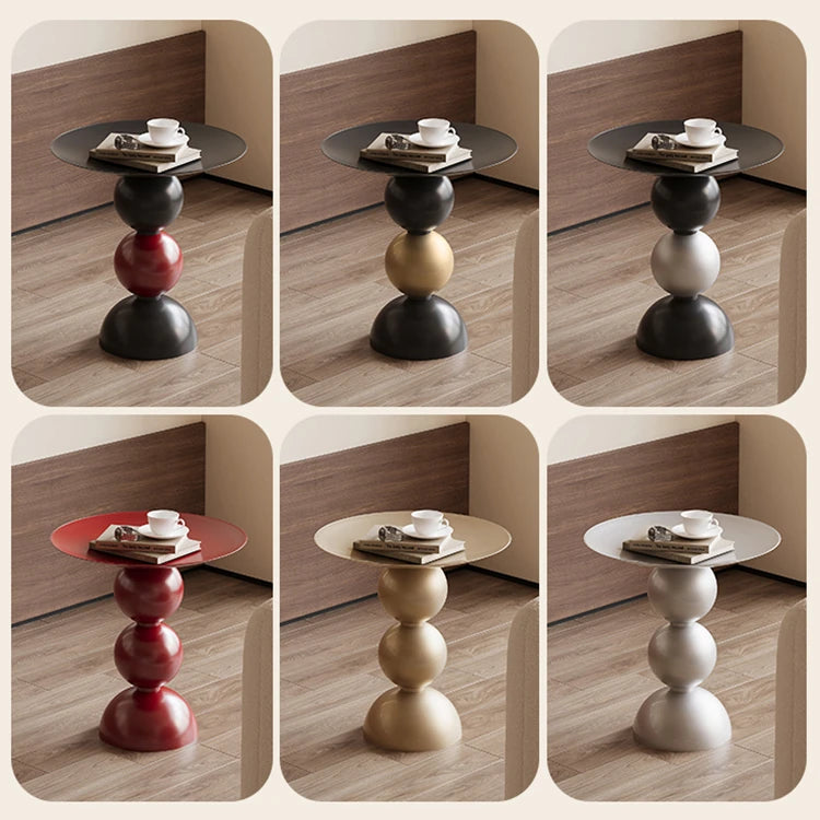 Sleek Modern Black Coffee Table with Unique Bubble Design for Stylish Living Spaces hch-3096