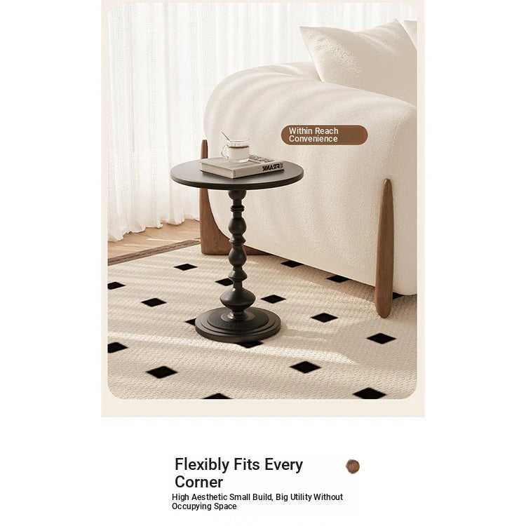 Elegant Round Coffee Table with Stylish Pedestal Base - Modern Living Room Accent Table hch-3097