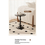 Elegant Round Coffee Table with Stylish Pedestal Base - Modern Living Room Accent Table hch-3097
