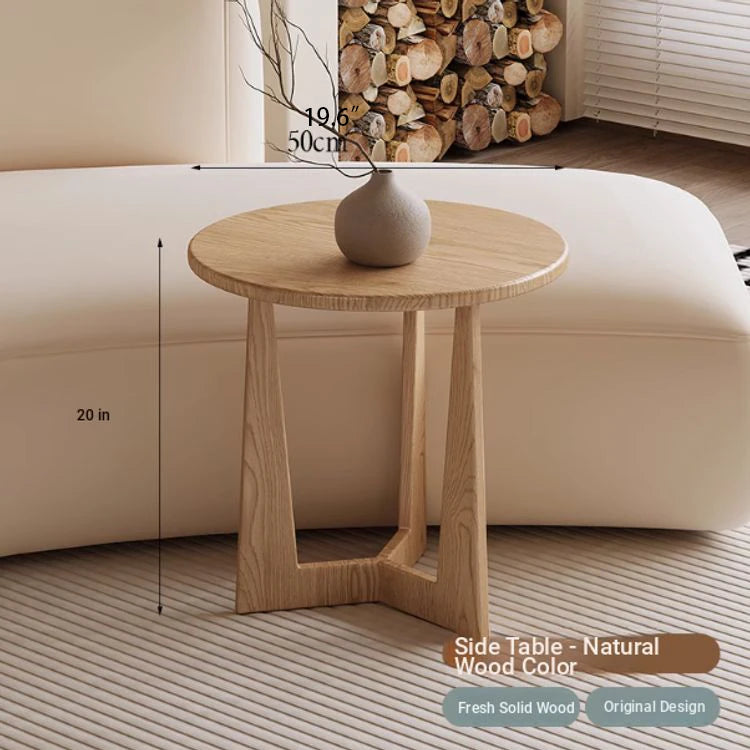 Modern Round Coffee Table Set - Sleek Wood Finish with Stylish Base for Living Room Decor hch-3098