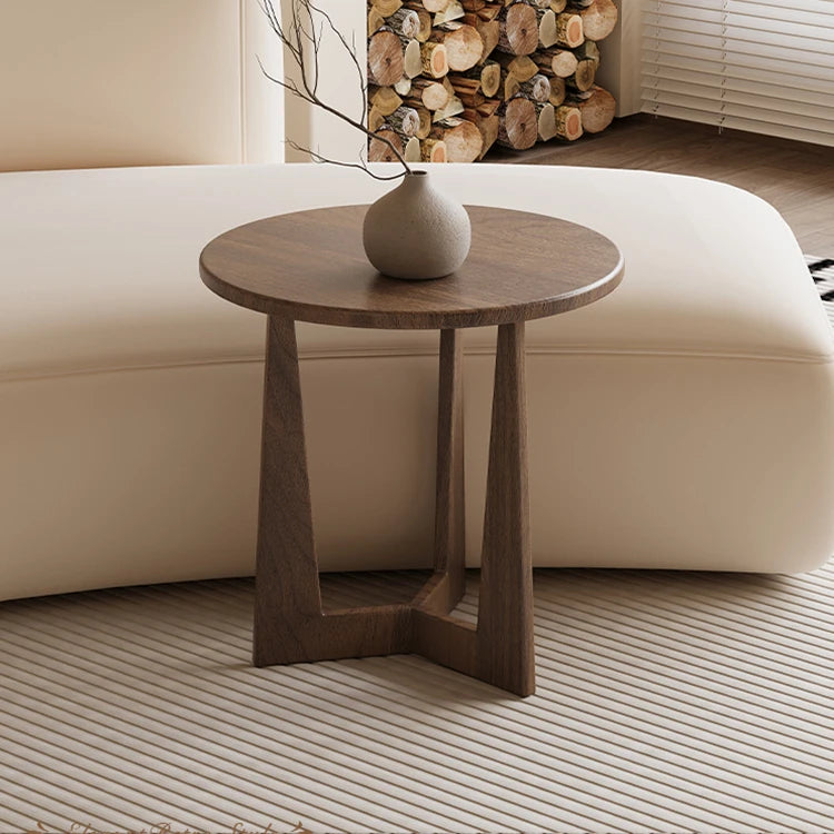 Modern Round Coffee Table Set - Sleek Wood Finish with Stylish Base for Living Room Decor hch-3098