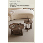 Modern Round Coffee Table Set - Sleek Wood Finish with Stylish Base for Living Room Decor hch-3098