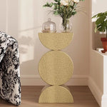 Stylish Round Gold Coffee Table - Modern Accent Furniture for Living Room Décor hch-3099