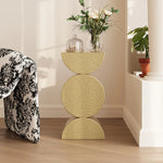 Stylish Round Gold Coffee Table - Modern Accent Furniture for Living Room Décor hch-3099