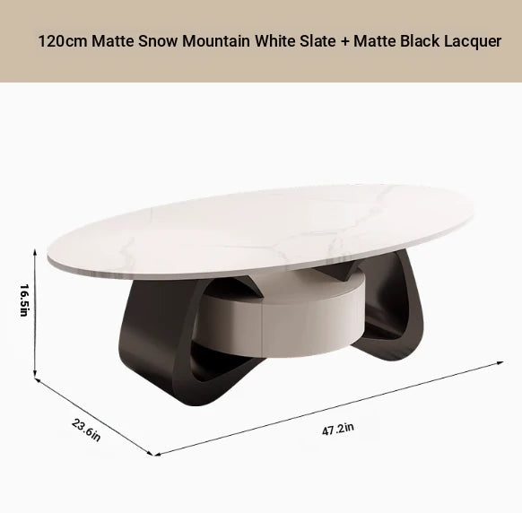 Stylish Sintered Stone Coffee Table with Modern Design for Living Room Elegance hch-3101