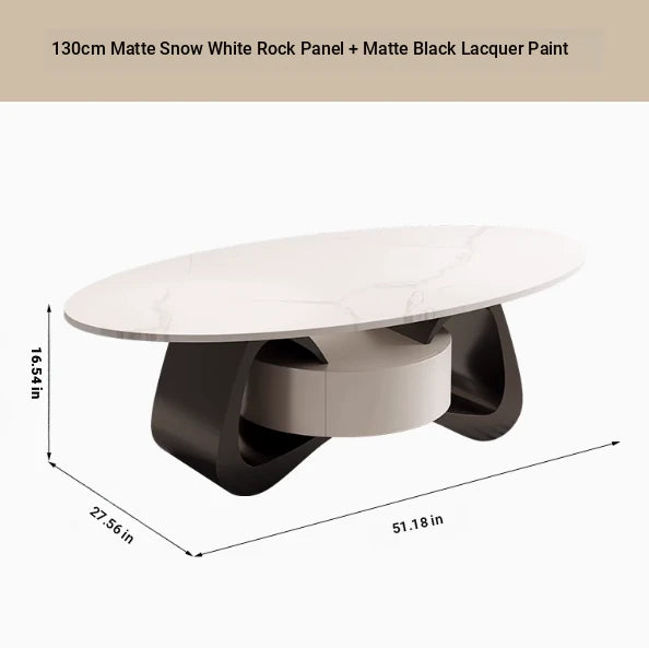 Stylish Sintered Stone Coffee Table with Modern Design for Living Room Elegance hch-3101
