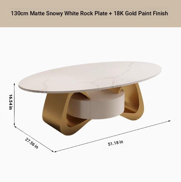 Stylish Sintered Stone Coffee Table with Modern Design for Living Room Elegance hch-3101