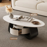 Stylish Sintered Stone Coffee Table with Modern Design for Living Room Elegance hch-3101