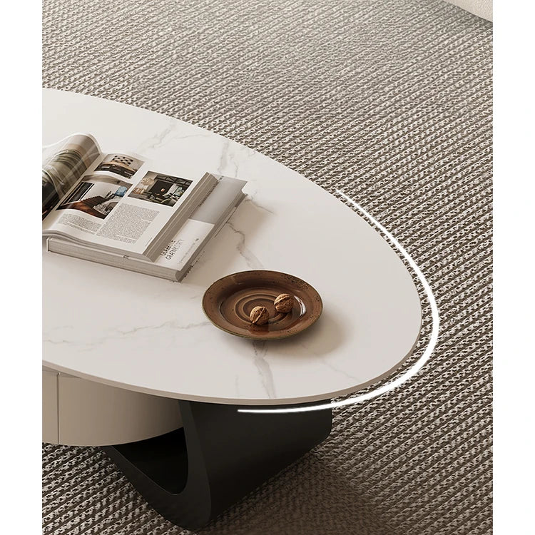 Stylish Sintered Stone Coffee Table with Modern Design for Living Room Elegance hch-3101