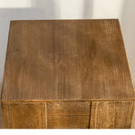 Stylish Chinese Fir Bedside Cupboard - Modern Checkerboard Design hdst-4221