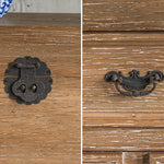 Vintage Chinese Fir Tea Table with Rustic Charm and Elegant Storage Options hdst-4233