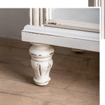 Elegant Pine and Glass Bedside Cupboard - Vintage Style with Ample Storage hdst-4237