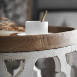 Elegant Chinese Fir Tea Table with Intricate Carved Design – Perfect for Stylish Interiors hdst-4246