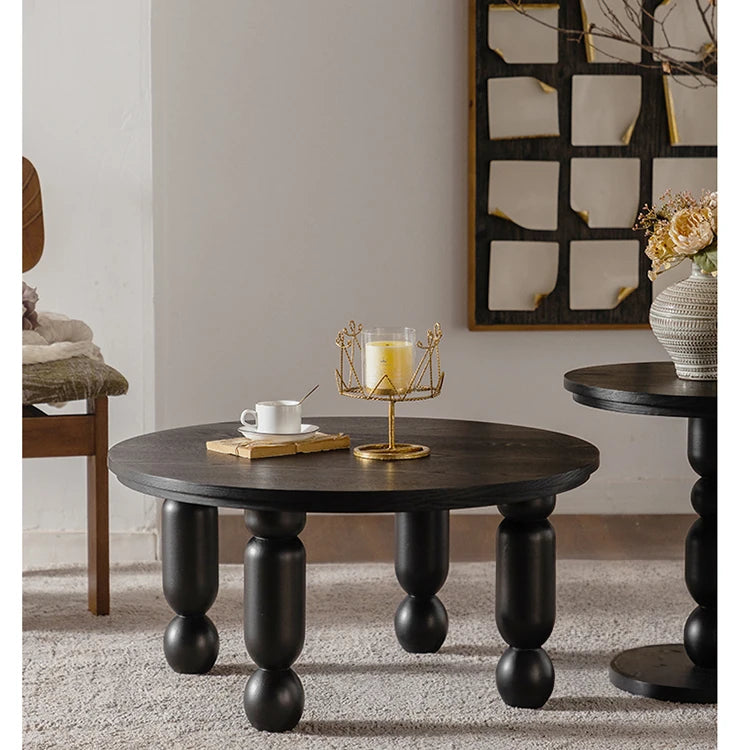 Elegant Pine Coffee Table Set - Modern Style for Your Living Room Decor hdst-4252