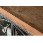 Vintage-Inspired Solid Wood Cabinet with Glass Doors – Elegant Storage Solution for Your Home hdst-4256