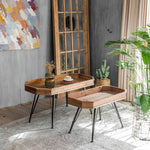 Vintage Chinese Fir Tea Table Set with Sleek Modern Design hdst-4257