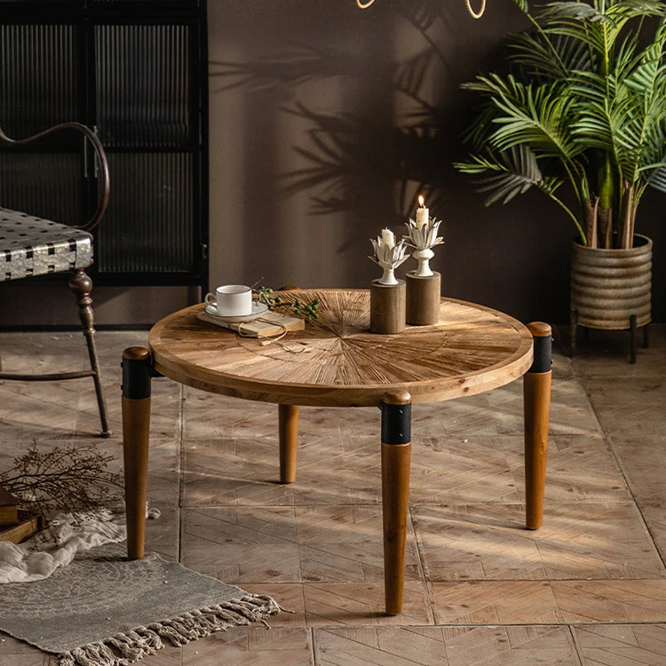 Elegant Chinese Fir Tea Table - Perfect Accent for Modern Living Spaces hdst-4258