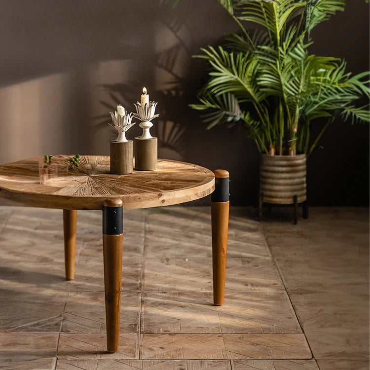 Elegant Chinese Fir Tea Table - Perfect Accent for Modern Living Spaces hdst-4258