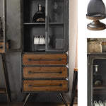 Rustic Chinese Fir Tea Table Set - Stylish and Functional Furniture Accent hdst-4303