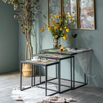 Stylish Tempered Glass Tea Table Set - Perfect for Modern Interiors hdst-4311