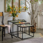 Stylish Tempered Glass Tea Table Set - Perfect for Modern Interiors hdst-4311