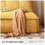Power Reclining Sofa Bed, Extendable Fold-Out Sleeper Sofa for Small Spaces, Multifunctional Single or Loveseat Soft and Breathable Cotton-Linen Upholstery hemw-am-327