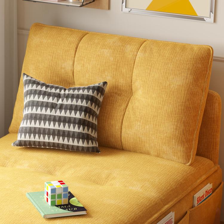 Power Reclining Sofa Bed, Extendable Fold-Out Sleeper Sofa for Small Spaces, Multifunctional Single or Loveseat Soft and Breathable Cotton-Linen Upholstery hemw-am-327