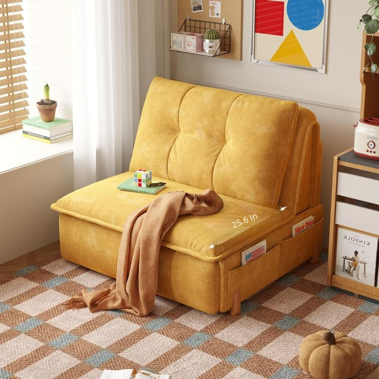 Power Reclining Sofa Bed, Extendable Fold-Out Sleeper Sofa for Small Spaces, Multifunctional Single or Loveseat Soft and Breathable Cotton-Linen Upholstery hemw-am-327