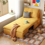 Power Reclining Sofa Bed, Extendable Fold-Out Sleeper Sofa for Small Spaces, Multifunctional Single or Loveseat Soft and Breathable Cotton-Linen Upholstery hemw-am-327