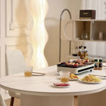 Modern Oval Marble Dining Table - Elegant Design for Chic Interiors hfcjp-4001