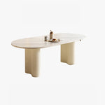 Modern Oval Marble Dining Table - Elegant Design for Chic Interiors hfcjp-4001