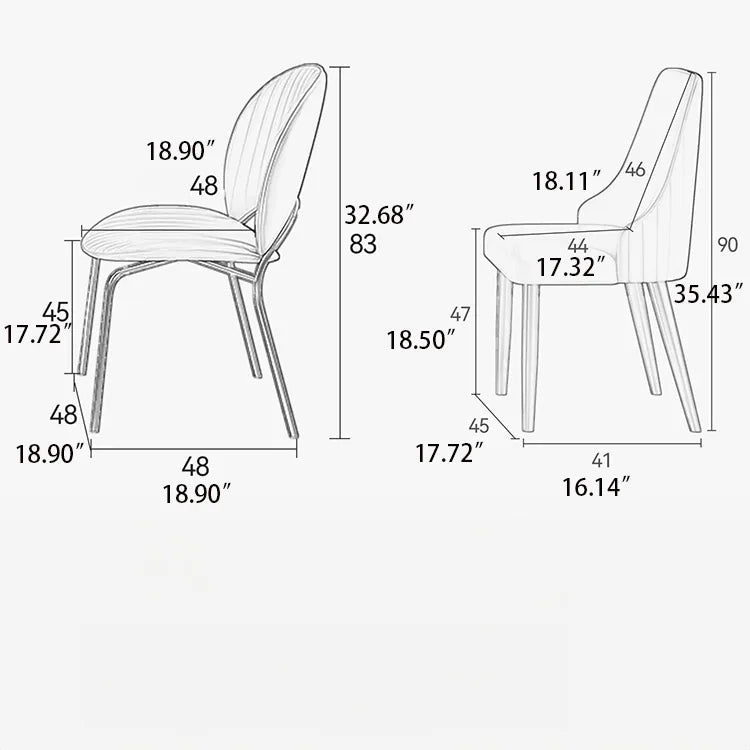 Elegant Faux Leather Dining Chair - Modern Comfort for Your Home Dining Space hfcjp-4002