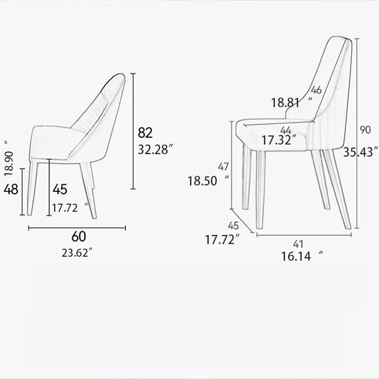 Elegant Faux Leather Dining Chair - Modern Comfort for Your Home Dining Space hfcjp-4002