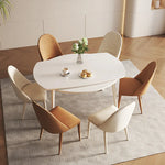 Marble Oak Dining Table – Durable Surface for Seamless Food Prep hfcjp-4005