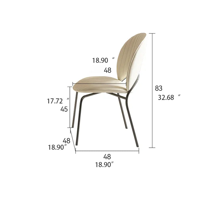 Modern Faux Leather Dining Chair - Stylish Comfort for Your Dining Space hfcjp-4007