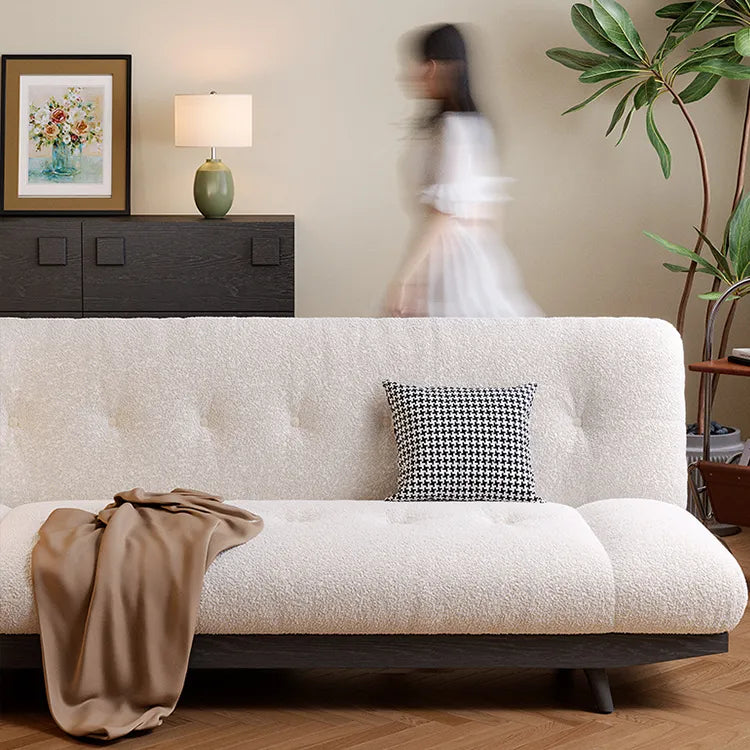 Luxurious Solid Wood Sofa - Elegant Beige Comfort for Modern Living Rooms hfcjp-4015