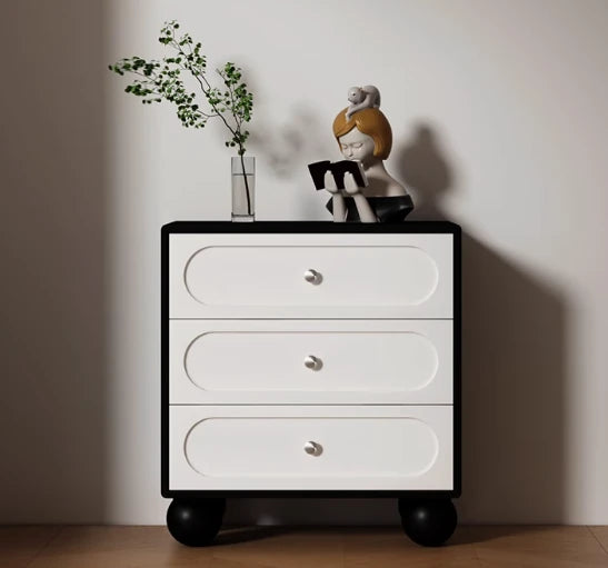 Stylish Solid Wood Pine Multi-Layer Board Cabinet with 5 Drawers - Modern Storage Solution for Home and Office hfgxc-4859