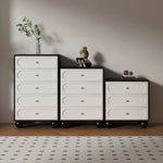 Stylish Solid Wood Pine Multi-Layer Board Cabinet with 5 Drawers - Modern Storage Solution for Home and Office hfgxc-4859
