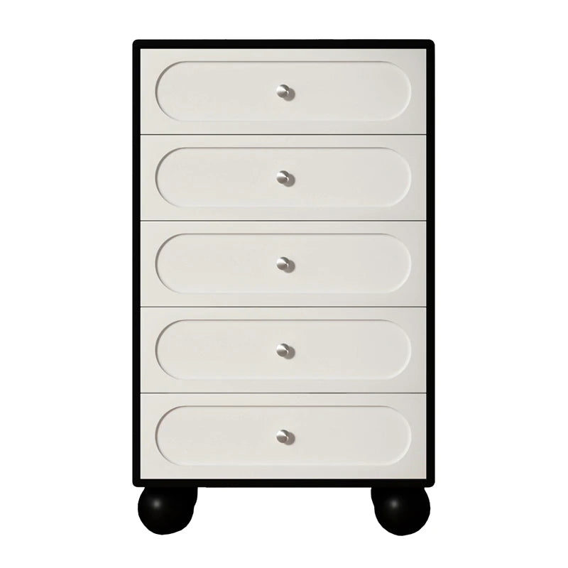 Stylish Solid Wood Pine Multi-Layer Board Cabinet with 5 Drawers - Modern Storage Solution for Home and Office hfgxc-4859