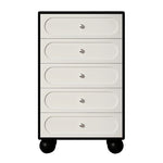 Stylish Solid Wood Pine Multi-Layer Board Cabinet with 5 Drawers - Modern Storage Solution for Home and Office hfgxc-4859