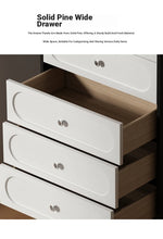 Stylish Solid Wood Pine Multi-Layer Board Cabinet with 5 Drawers - Modern Storage Solution for Home and Office hfgxc-4859