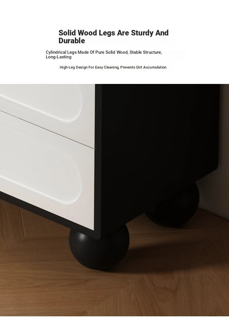 Stylish Solid Wood Pine Multi-Layer Board Cabinet with 5 Drawers - Modern Storage Solution for Home and Office hfgxc-4859