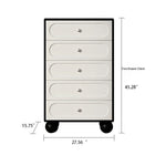 Stylish Solid Wood Pine Multi-Layer Board Cabinet with 5 Drawers - Modern Storage Solution for Home and Office hfgxc-4859