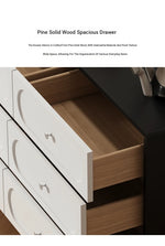 Modern Solid Wood Pine Multi-Layer Cabinet with Sleek Design and Spacious Storage hfgxc-4860
