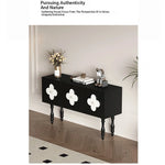 Elegant Solid Wood Cabinet with Multi-layer Board Shell - Stylish Black Design for Modern Homes hfgxc-4861