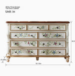 Elegant Pine Density Board Cabinet with Floral Design – Stylish Storage Solution for Home Decor hfgxc-4865