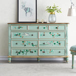 Elegant Pine Density Board Cabinet with Floral Design – Stylish Storage Solution for Home Decor hfgxc-4865