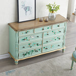 Elegant Pine Density Board Cabinet with Floral Design – Stylish Storage Solution for Home Decor hfgxc-4865