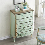 Elegant Pine Density Board Cabinet with Artistic Hand-Painted Design - Perfect Storage Solution for Your Home hfgxc-4866