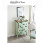 Elegant Pine Density Board Cabinet with Artistic Hand-Painted Design - Perfect Storage Solution for Your Home hfgxc-4866